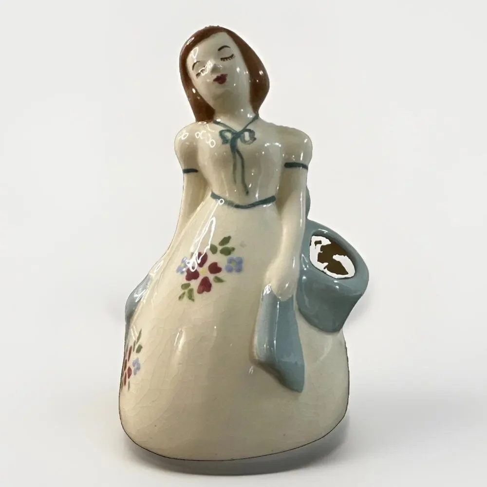 Weil Ware Lady Of California Double Vase Planter 2136 Vintage Pottery